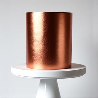 Luxury metallic finish cake