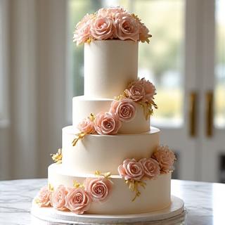 Multi-tier wedding cake design